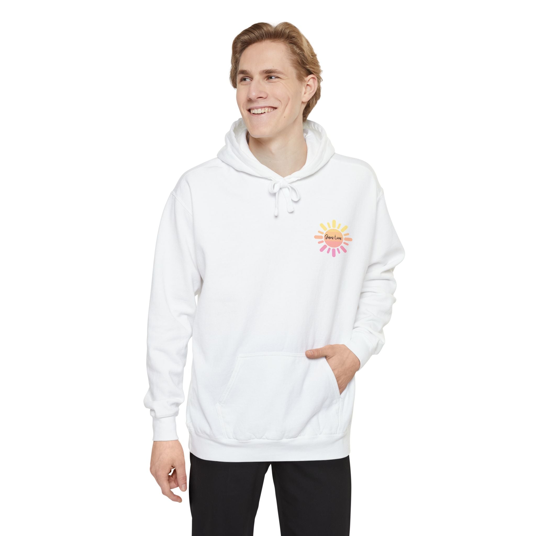 Faith-Inspired Colorful Hoodie — Bold Uplifting Design