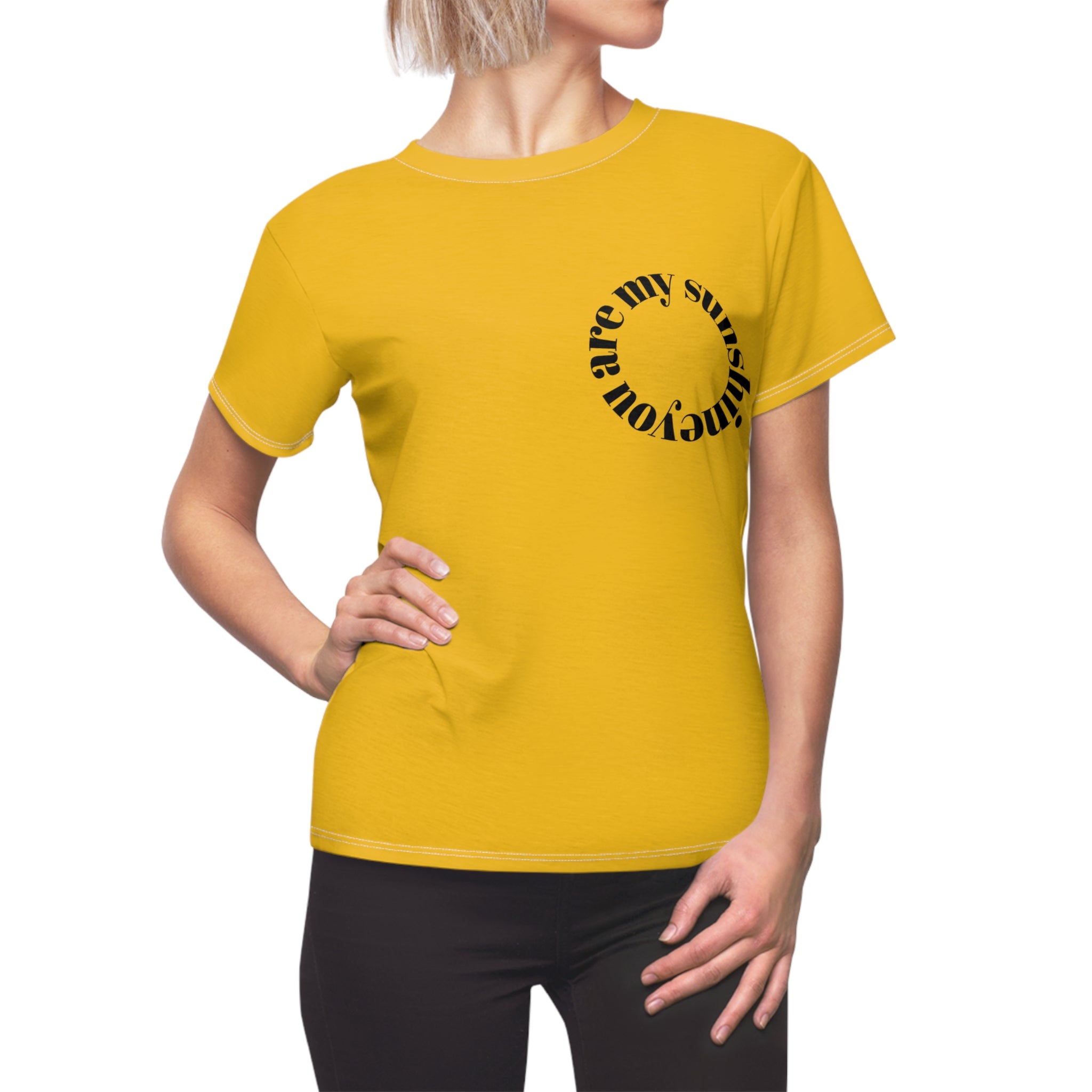 Women’s Sunshine Circle Tee — Are My Sunshine Graphic